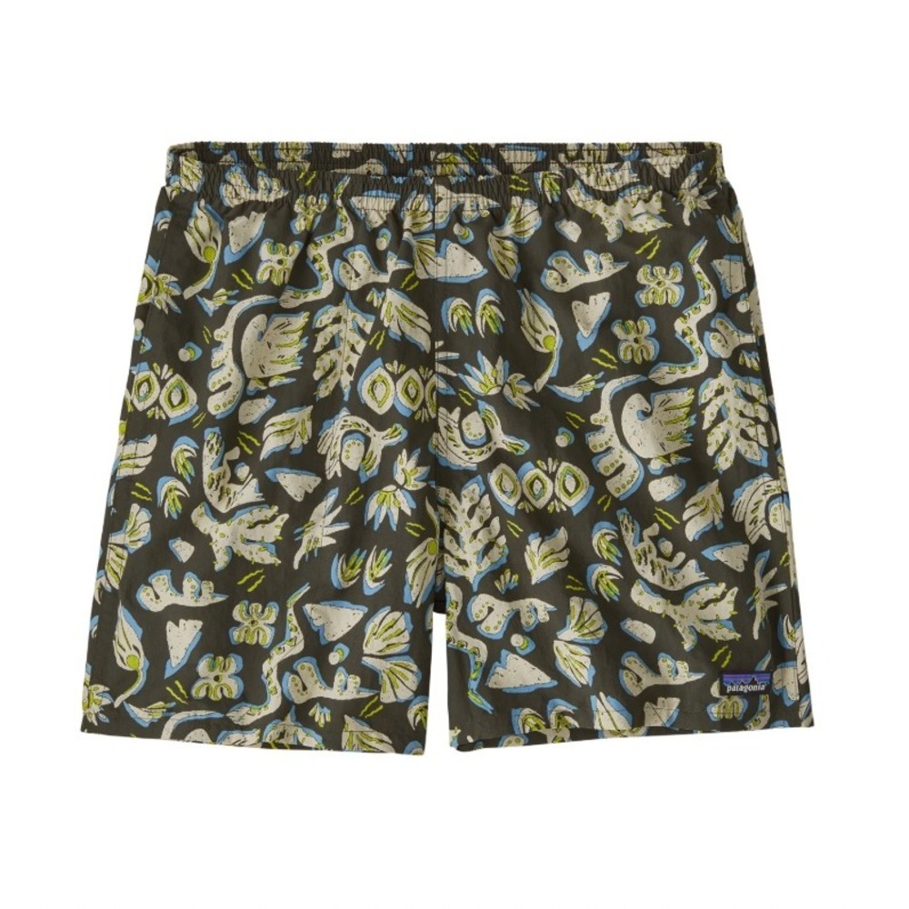 Patagonia Baggies Shorts 5" Men's Medium Across Oceans: Pine Needle Green Lined